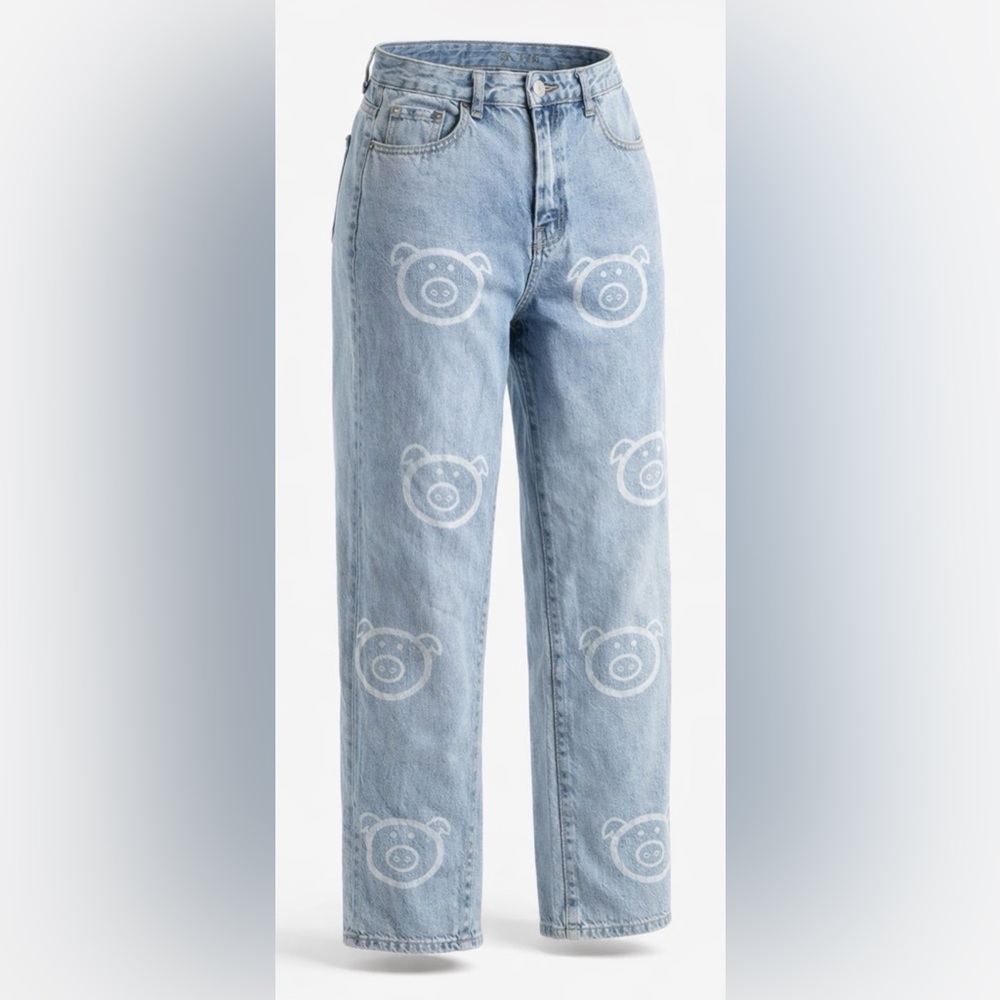 SHEIN Piggy Mom Jeans Sz Lg